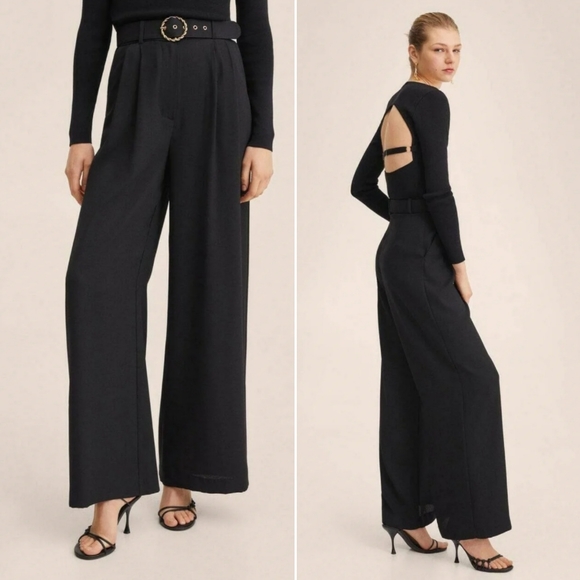 🆕️ Mango Wide Leg Smart 312 Pants - Picture 11 of 15